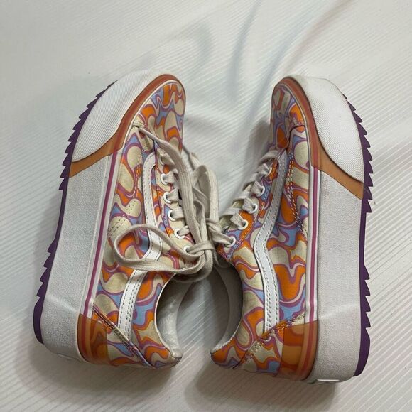 Vans Stacked Old Skool Multi Sneakers Shoes Size 6.5 6 1/2 - Picture 7 of 9